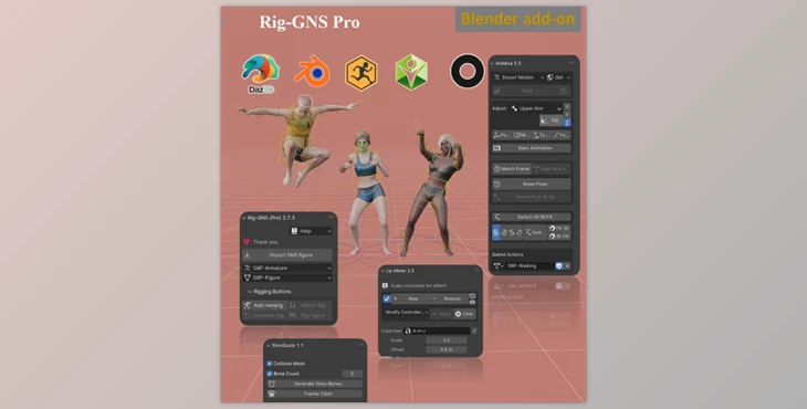 Download Blender Market - Rig-GNS (Pro) v3.7.4