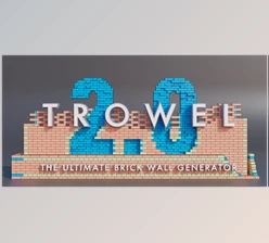 Download Blender Market - Trowel - The Ultimate Brick Wall Generator v2.5