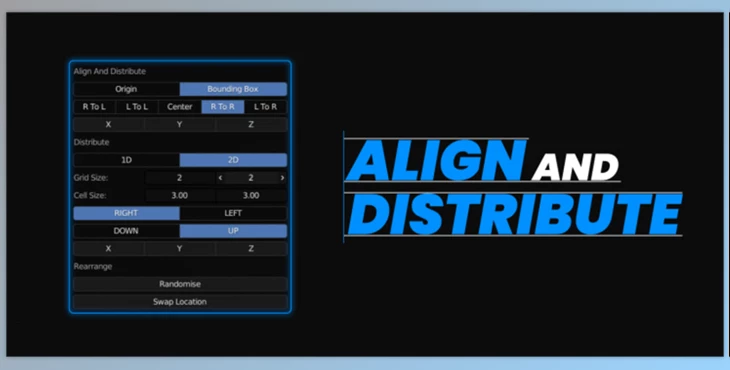 Blender - Download Align And Distribute v3.0.3