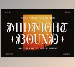 Download Midnight Bound - Blackletter x Serif Creative Market - 285674359