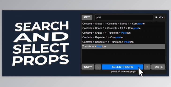 Download Aescript Search and Select Properties v1.0.4