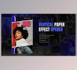 Download Paper Effect Fashion Opener Vertical (Videohive 55156393) - AE Project