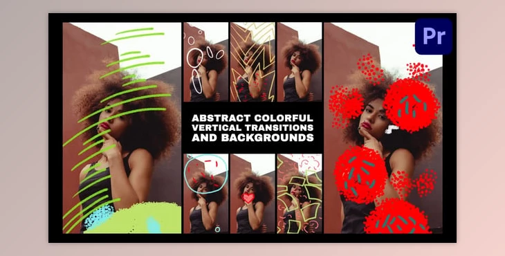 Download Abstract Colorful Verical Transitions And Backgrounds | Premiere Pro MOGRT (Videohive 54813665) - PR Project