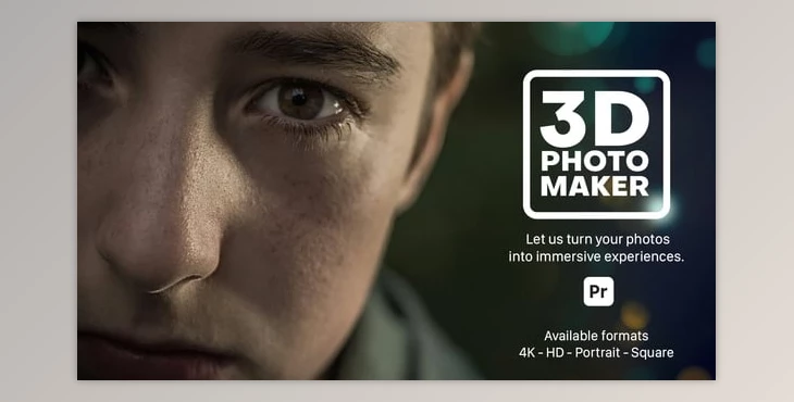 Download 3D Photo Maker for Premiere Pro (Videohive 54077917) - PR Project
