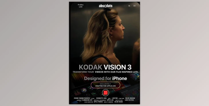 Download Kodak Vision 3 Lut for iPhone