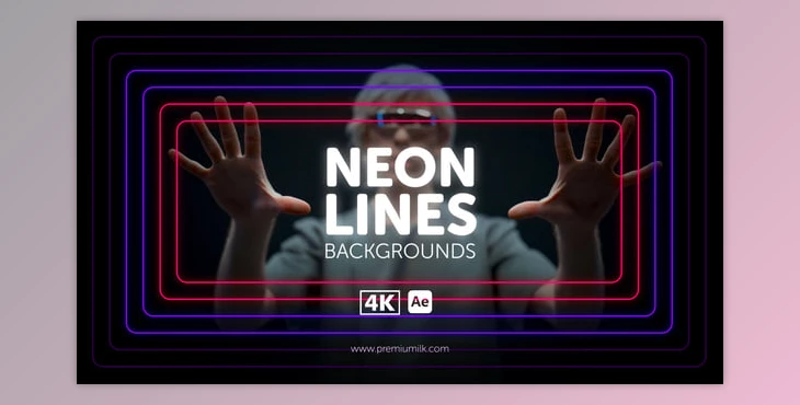 Download Neon Lines Backgrounds (Videohive 55393909) - AE Project