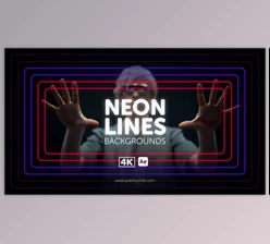 Download Neon Lines Backgrounds (Videohive 55393909) - AE Project