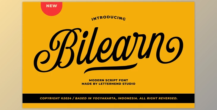 Download Bilearn Modern Script Creative Market - 289659799