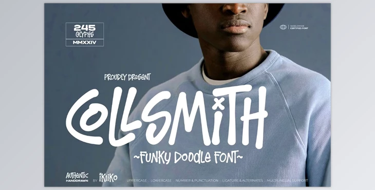 Download Collsmith - Funky Doodle Font Creative Market - 92181074