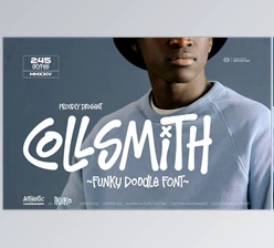 Download Collsmith - Funky Doodle Font Creative Market - 92181074