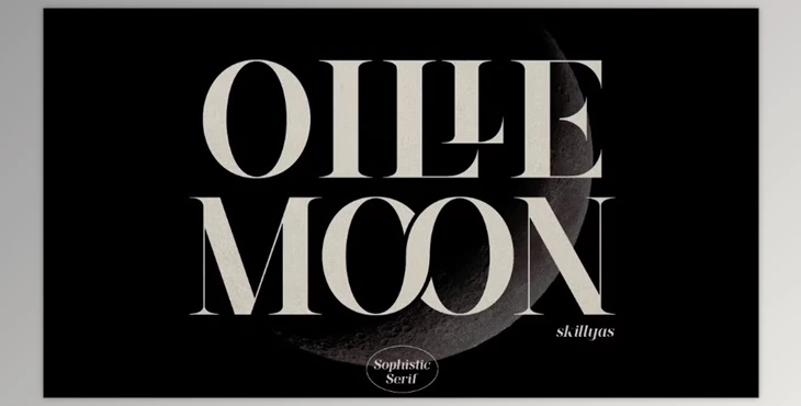 Download Oille Moon Display Serif Creative Market - 14655873