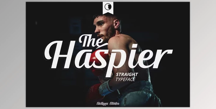 Download The Haspier Straight Script Font Creative Market - 14474220