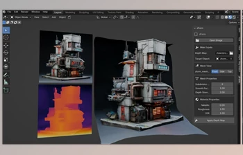 Blender - Download Zform - Convert Depth Maps And Images To <span class='badge badge-warning'>3D</span> Mesh v2.4.3