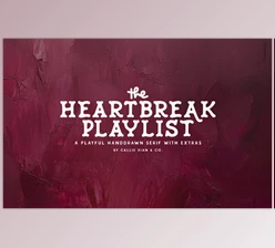 Download The Heartbreak Playlist Serif Family Creative Market - 288513148 