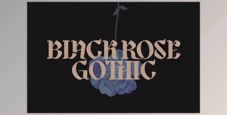 Download Black Rose Gothic Font Creative Market - 289283757