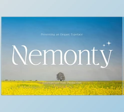 Download Nemonty - Minimalist Font Creative Market - 289629777