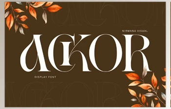 Download Ackor - Branding Logo <span class='badge badge-warning'>Font</span> Creative Market - 289547827