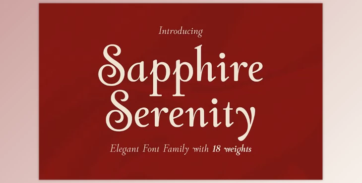 Download Sapphire Serenity - Elegant Serif Creative Market - 289486798