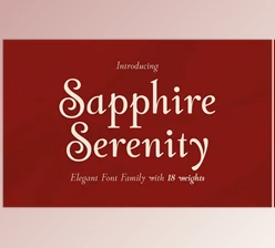 Download Sapphire Serenity - Elegant Serif Creative Market - 289486798