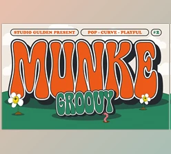 Download SG - MUNKE Groovy Display Font Creative Market - 7322806