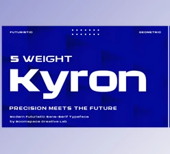 Download Kyron - Futuristic Modern Font Creative Market - 289428466