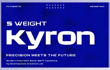 Download Kyron - Futuristic Modern <span class='badge badge-warning'>Font</span> Creative Market - 289428466