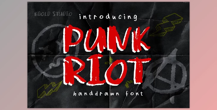 Download Punk Riot - HandDrawn Punk Font 289745153 