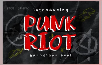 Download Punk Riot - HandDrawn Punk <span class='badge badge-warning'>Font</span> 289745153 