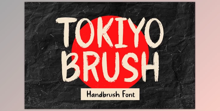 Download Tokiyo Brush - Brush Font Creative Market - 289660843