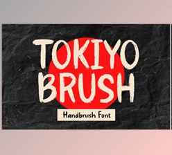 Download Tokiyo Brush - Brush Font Creative Market - 289660843