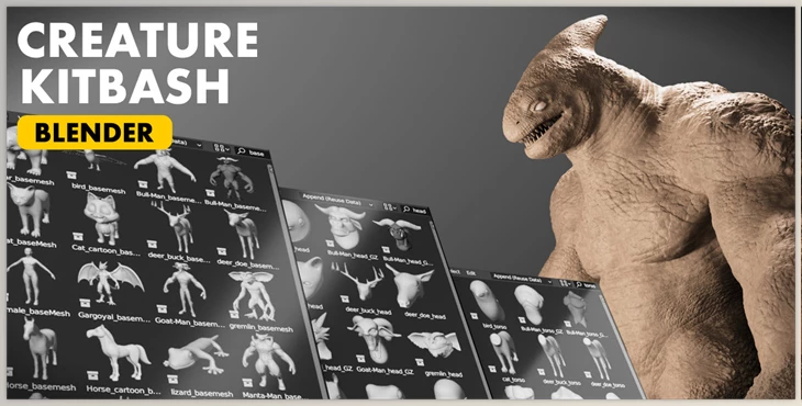 Download Blender Market - Creature Kitbash [FBX]