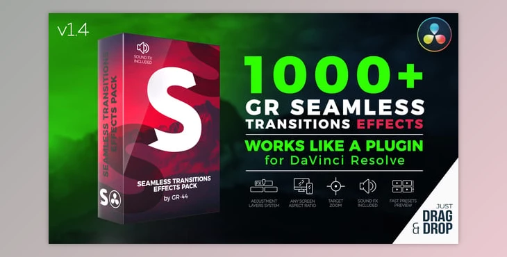 Download GR Seamless Transitions Effects for Davinci Resolve (Videohive 52438114)