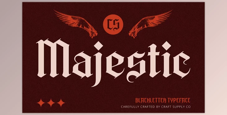Download CS Majestic – Blackletter Font Creative Market - 289454376