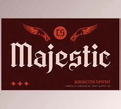 Download CS Majestic – Blackletter Font Creative Market - 289454376