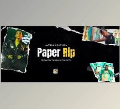 Download MotionVFX - mTransition Paper Rip