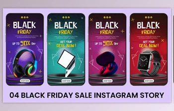 Download Black Friday Sale Instagram Story (<span class='badge badge-warning'>Videohive</span> 55395871) - AE Project