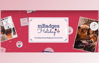 Download <span class='badge badge-warning'>MotionVFX</span> - mBadges Holiday