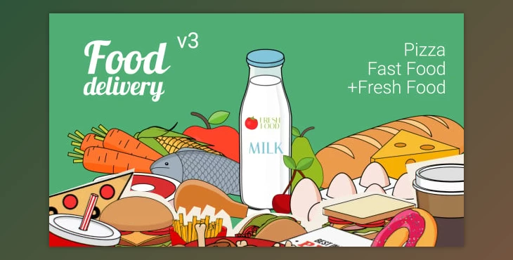 Download Food Delivery (Videohive 9474821) - AE Project