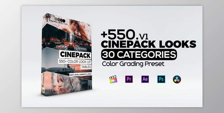 Download Cinepack LUT Color Correction Presets (Videohive 23449210)