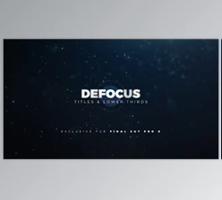 Download LenoFX - Defocus Titles & Lower Thirds for Final Cut Pro