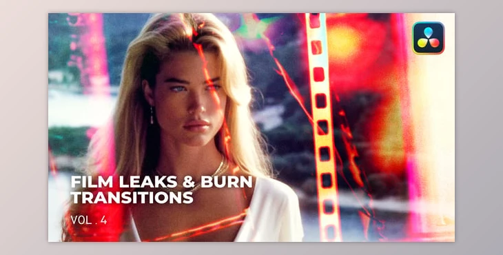Download Film Leaks & Burn Transitions VOL.4 DaVinci Resolve (Videohive 51118882)