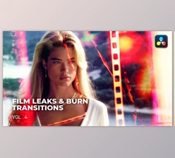 Download Film Leaks & Burn Transitions VOL.4 DaVinci Resolve (Videohive 51118882)