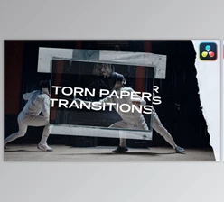 Download Torn Paper Transitions DaVinci Resolve (Videohive 45178539)