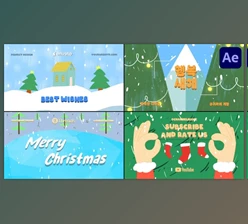 Download Cartoon Christmas Typography for After Effects (Videohive 55184563) - AE Project