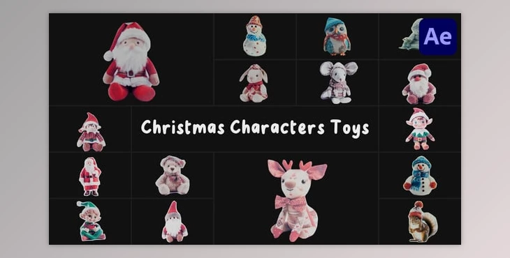 Download Christmas Characters Toys for After Effects (Videohive 55221273) - AE Project
