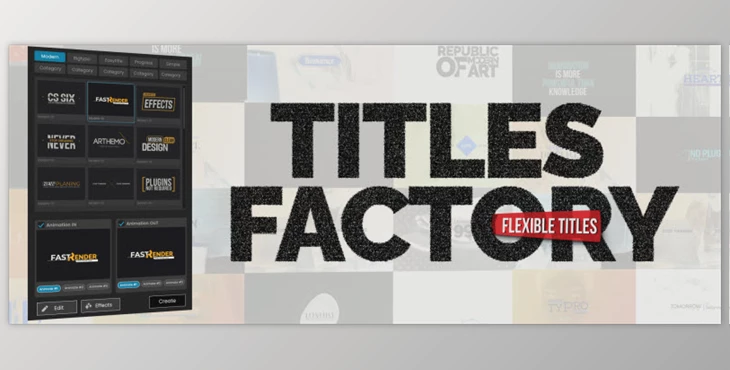 Download Aescripts Titles Factory v1.0.1