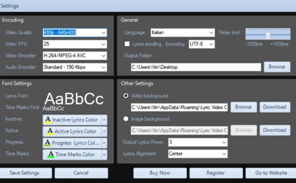 Lyric Video Creator