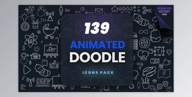 Download 139 Animated Doodle | MOGRT Pack (Videohive 55604441) - PR Project