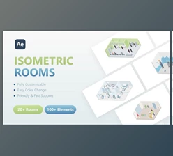 Download 3D Isometric Rooms (Videohive 52954625) - AE Project