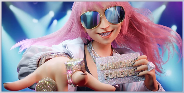 Download Blender Market - Fake Diamonds Shader For Cycles And Eevee